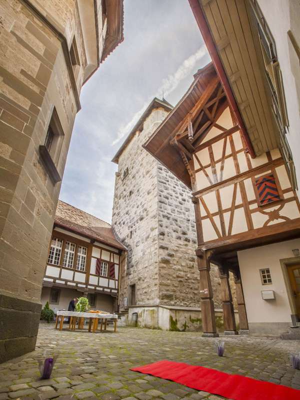 Schlosshof und Schlossgarten